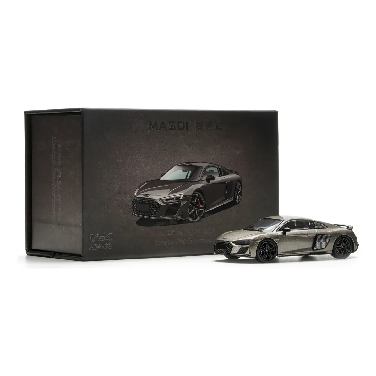 Massdi Audi R8 V10 Coupe Performance 2022 1:64 – Gris
