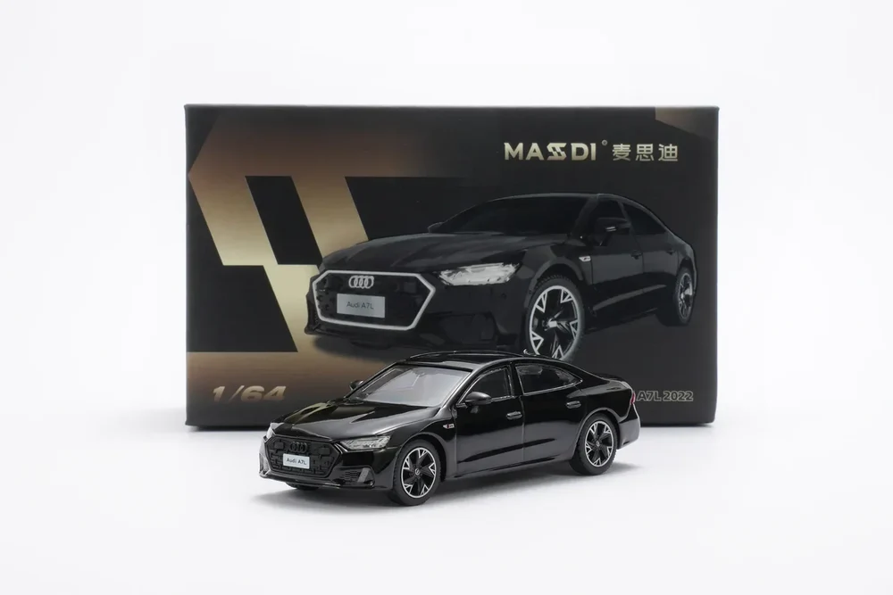 Massdi Audi A7L 2022 - negro 1:64
