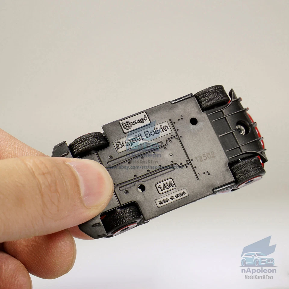 Bburago (Negro/rojo) Bugatti Bolide 1:64