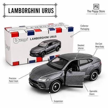 Bburago Lamborghini Urus 1:64 – Gris oscuro