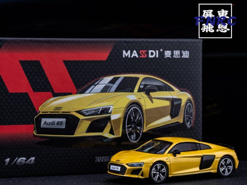 Massdi Audi R8 V10 Coupe Performance 2022 1:64 – Amarillo