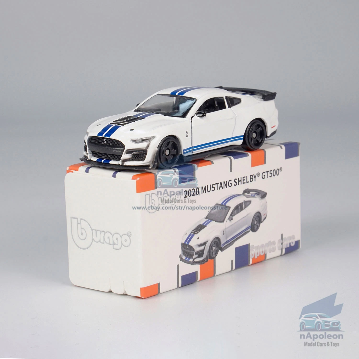 Bburago Ford Shelby GT500 – Blanco
