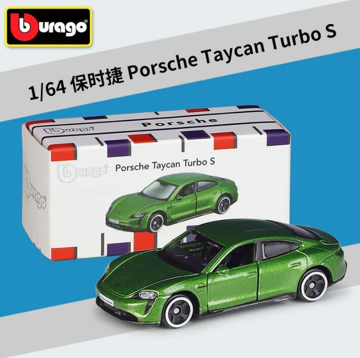 Bburago Porsche Taycan Turbo S – Verde