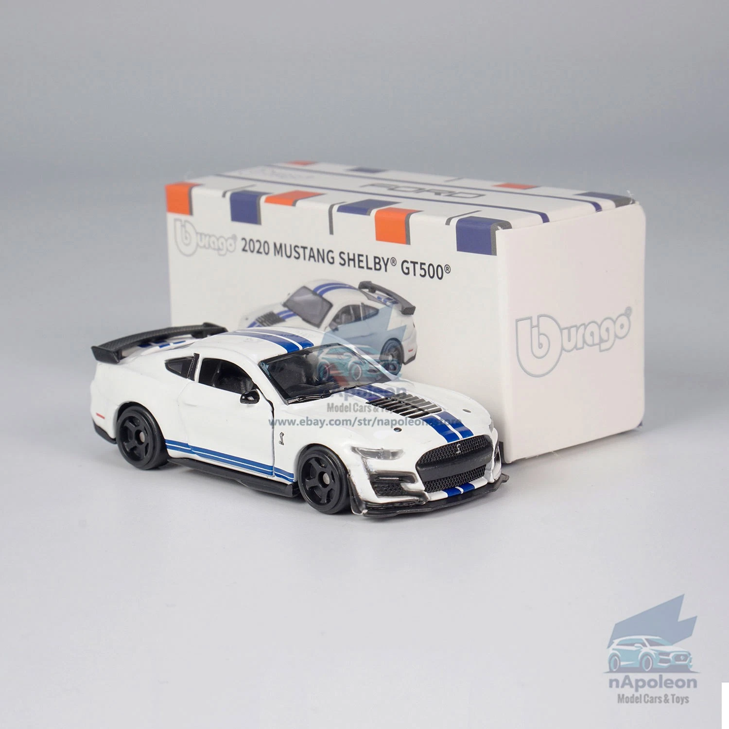 Bburago Ford Shelby GT500 – Blanco