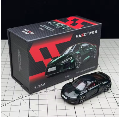Massdi Audi R8 V10 Coupe Performance 2022 1:64 – Verde tinta