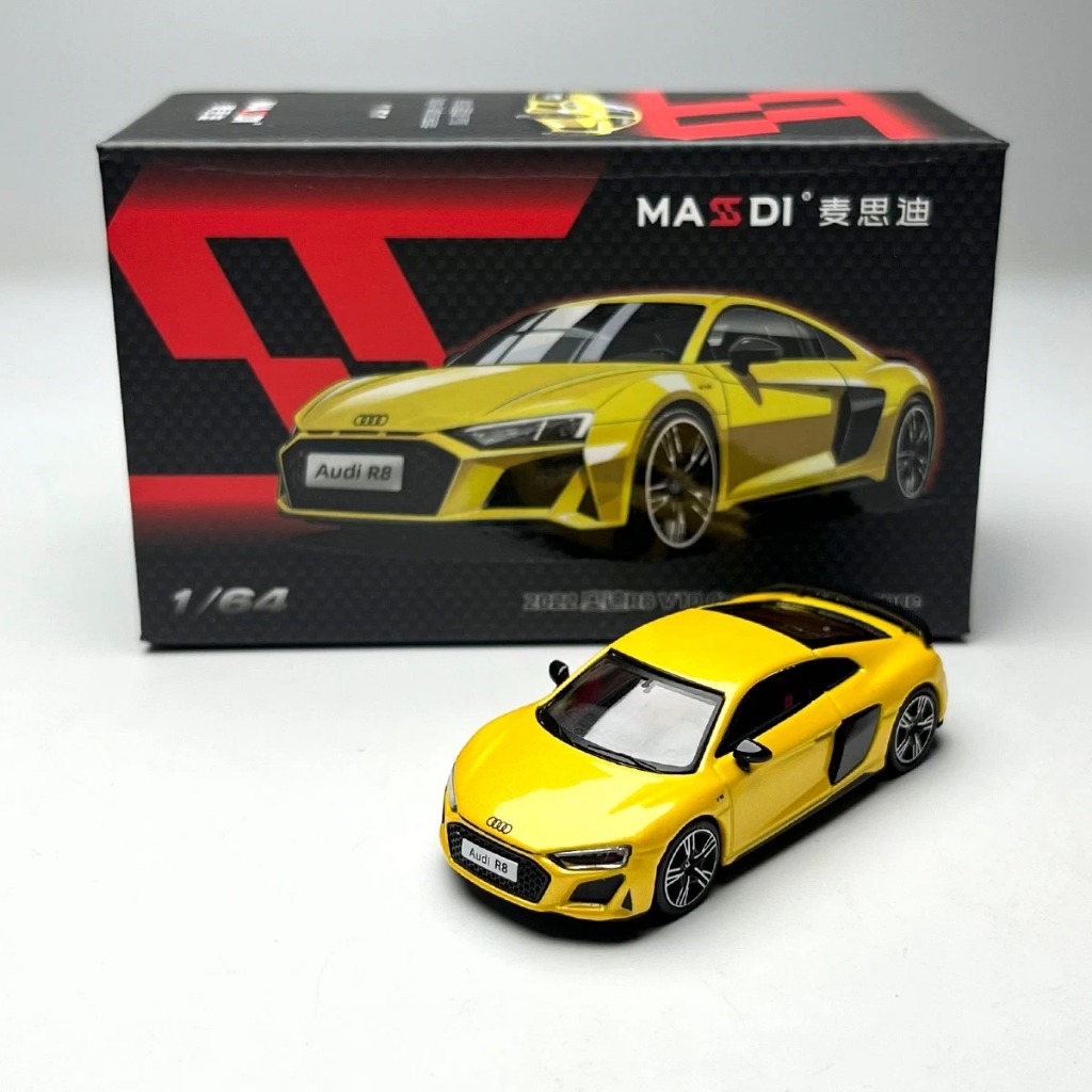 Massdi Audi R8 V10 Coupe Performance 2022 1:64 – Amarillo