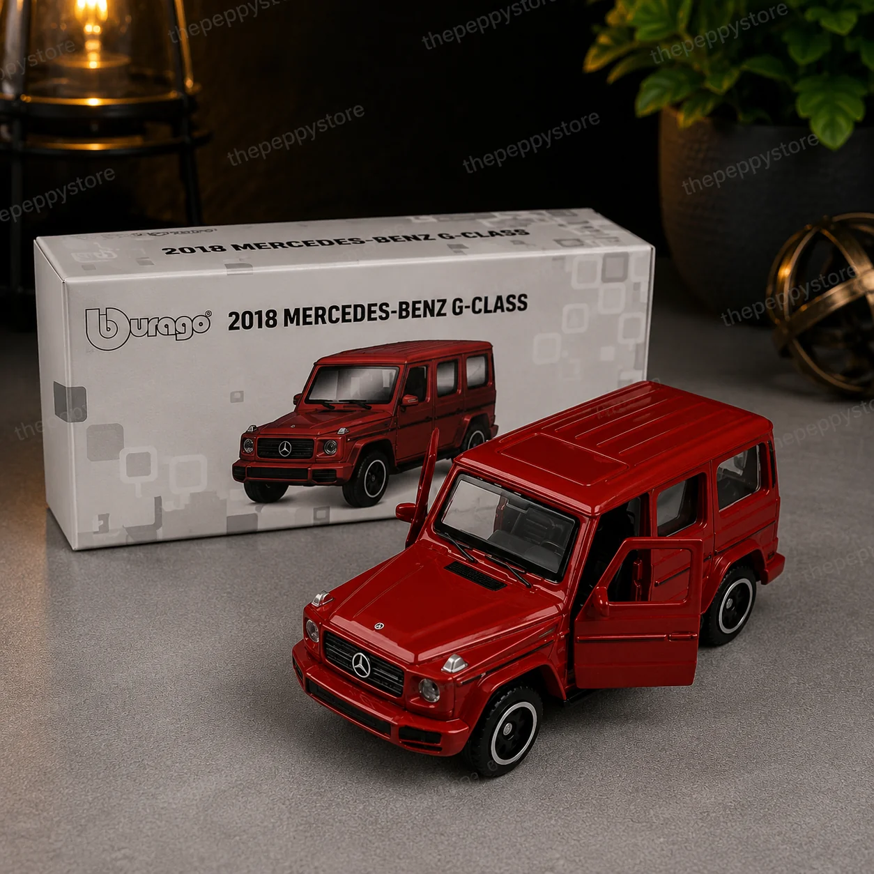 Bburago Mercedes-Benz Clase G 1:64 – Rojo oscuro