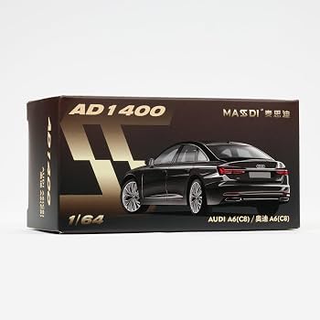Massdi Audi A8L 2021 - negro 1:64