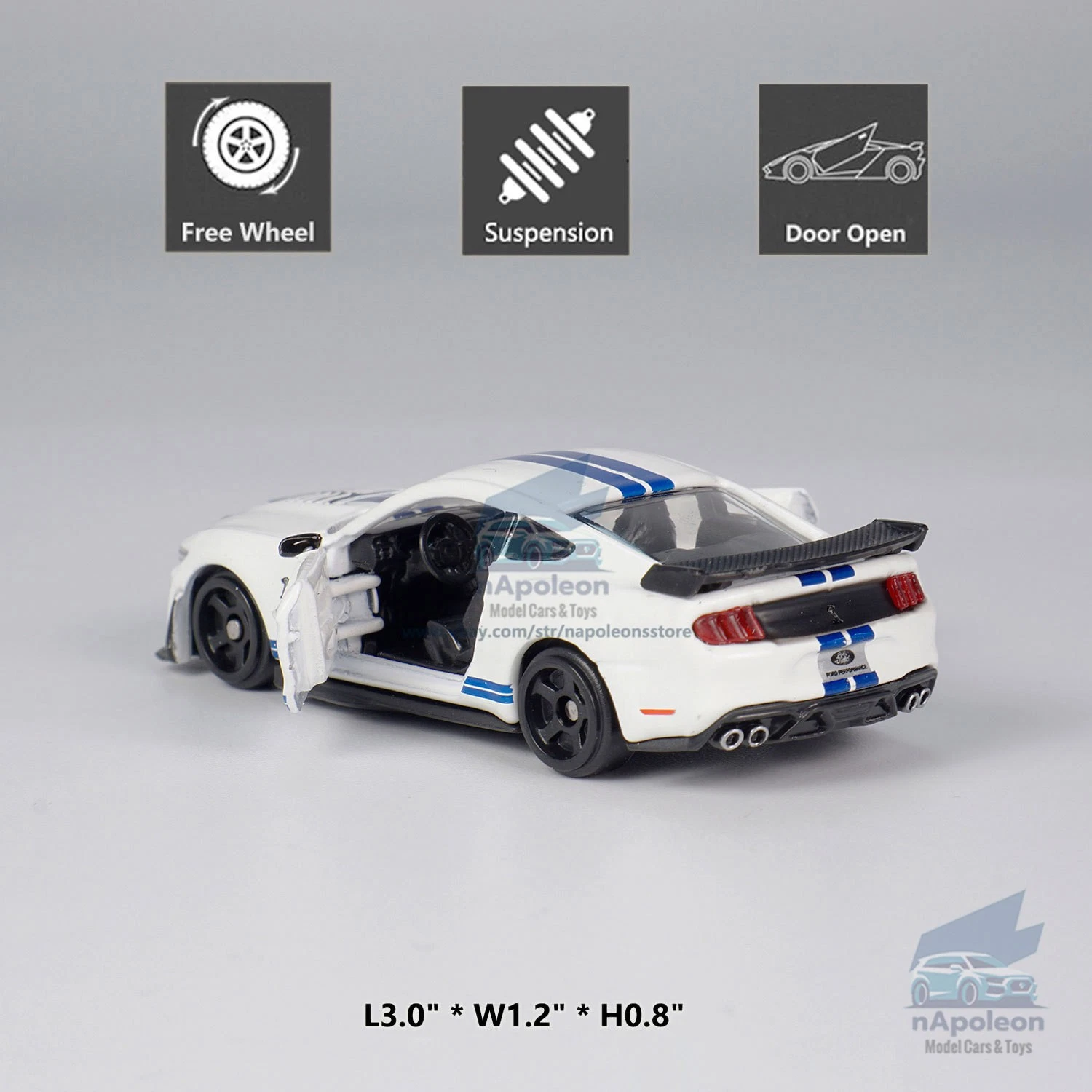 Bburago Ford Shelby GT500 – Blanco