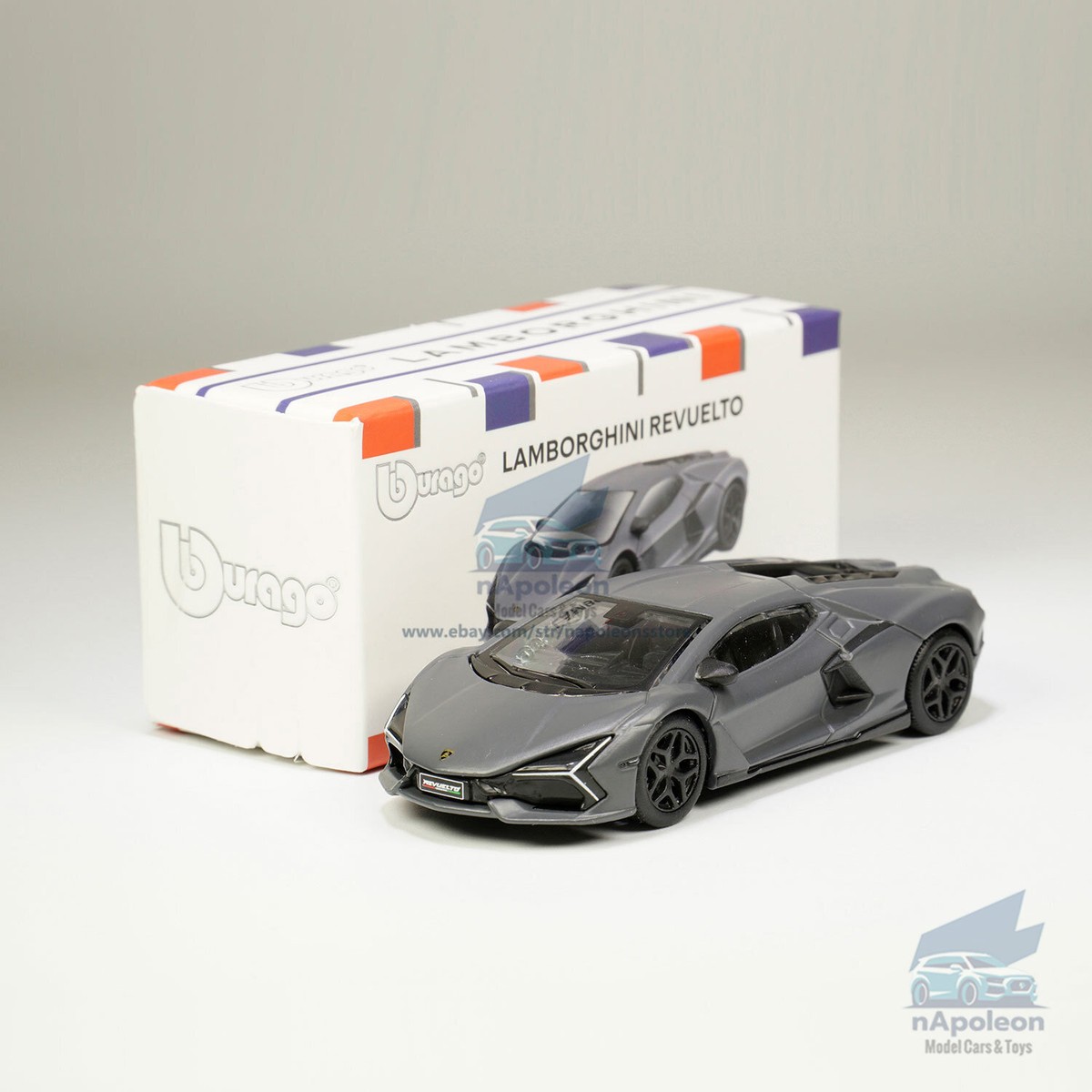 Bburago Lamborghini Revuelto – Gris oscuro
